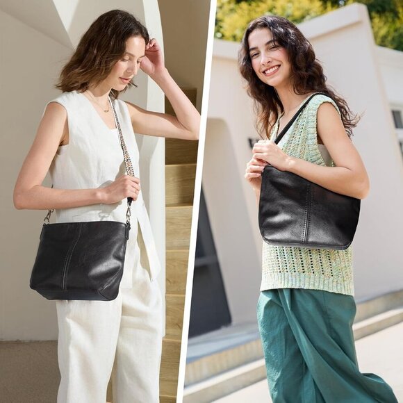 Hobo Crossbody Bags for Women, Vegan Leather Purses Shoulder Handbags for women - Picture 3 of 7